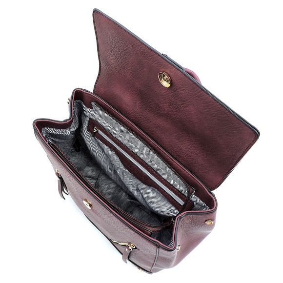 NEW Fashion Zipper Flapover Backpack main image 6